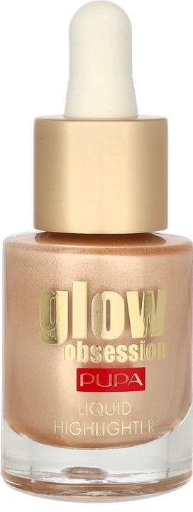 Actual product image Pupa Milano Glow Obsession Liquid Highlighter Metallic Effect Moon Light (002 Moon Light, Highlighter)
