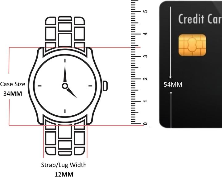 Image du produit Olivia Burton Montre à bracelet en cuir (Montre analogique, 34 mm)