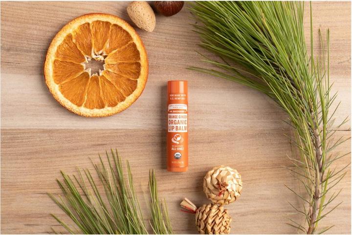 Immagine prodotto Dr. Bronner's Balsamo per labbra Arancione-Zenzero (Balsamo per le labbra, 4 ml)