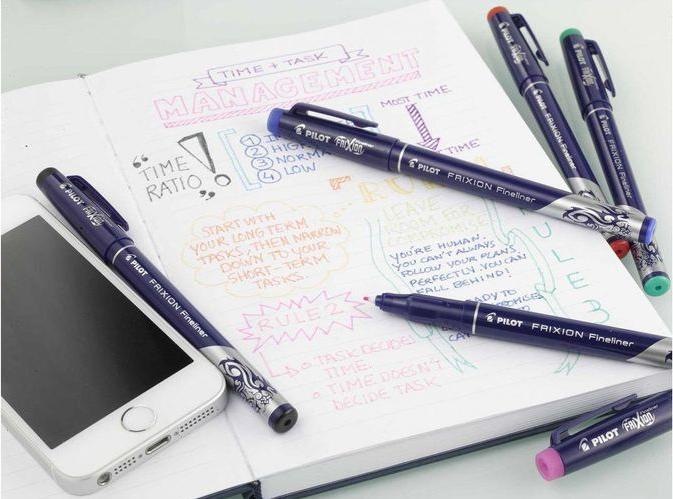 Actual product image Pilot FriXion Fineliner (Black, 1 x)