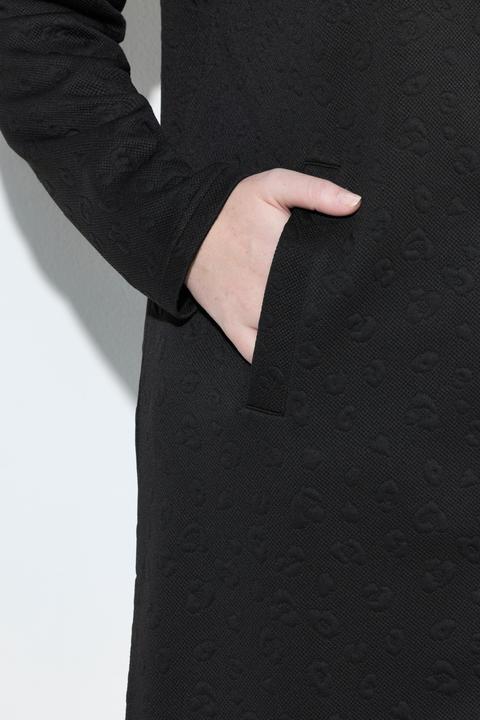 Produktbild Ulla Popken Longjacke, Leomuster, Stehkragen, Zipper, Langarm (46, 48)
