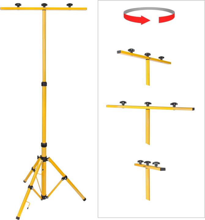 Actual product image Dema Tripod for 2 spotlights/ LED spotlights