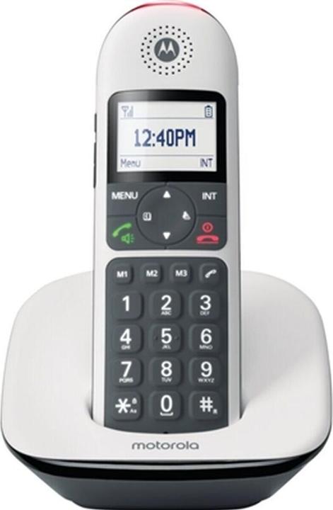 Image du produit Motorola CD5001 White - Grandes touches - Compatible avec les appareils auditifs