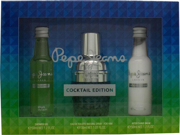 Actual product image Pepe Jeans Cocktail Edition For Him Perfume Men's Gift Set with Eau de Toilette 30ml After Shave 50m (Fragrance set)