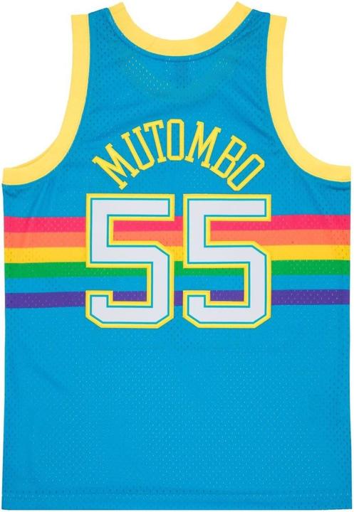 Actual product image Mitchell & Ness Swingman Jersey Denver Nuggets TROPICAL Dikembe Mutombo - S (S)
