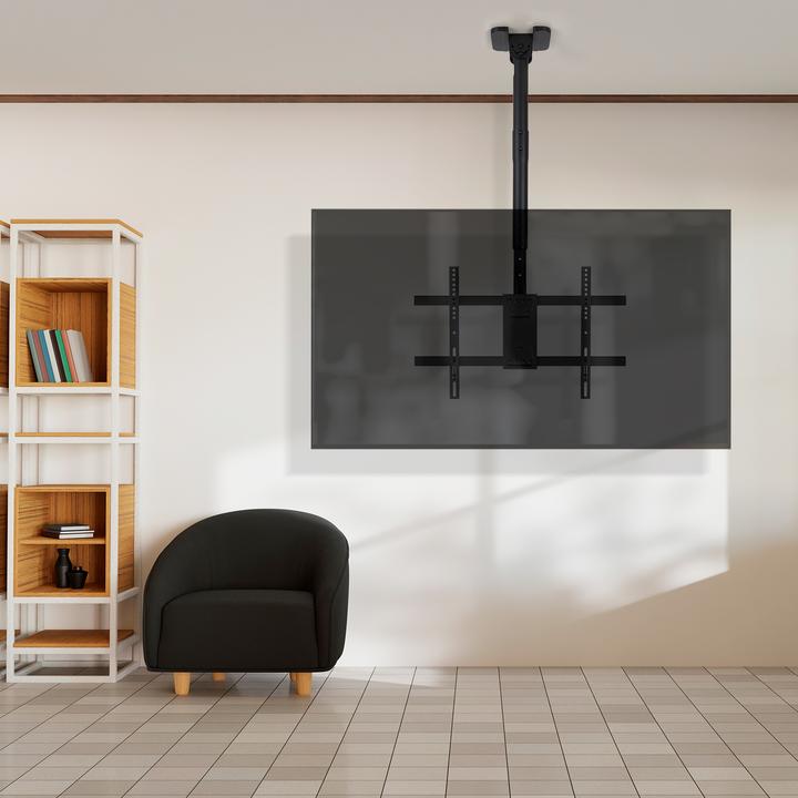 Actual product image Tooq Technology Ceiling Mounting Bracket for Screens 43‘-86’, Black (Ceiling, 86", 60 kg)