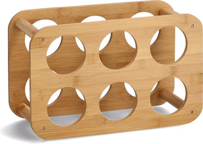Image du produit Zeller Present Casier à vin (6 bouteilles, 38 x 16 x 24 cm)