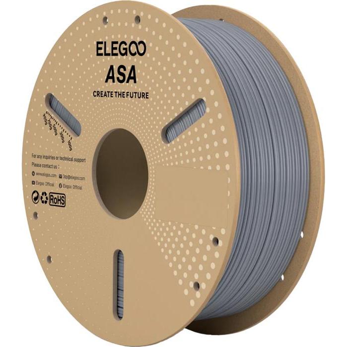 Elegoo ASA filament (gray) (ASA), Filamenti stampa 3D, Grigio