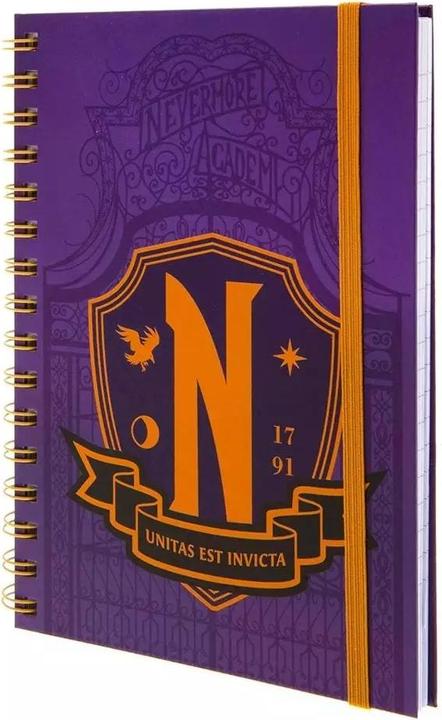 Pyramid Wednesday cahier à spirale A5 Nevermore Shield (A5, Lined, Hardcover)