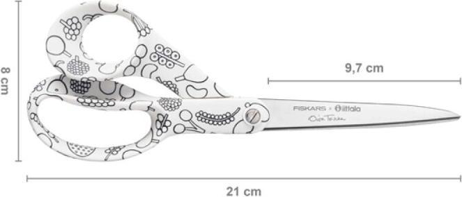 Actual product image Iittala FXI scissors 21cm Frutta B/W (21 cm)