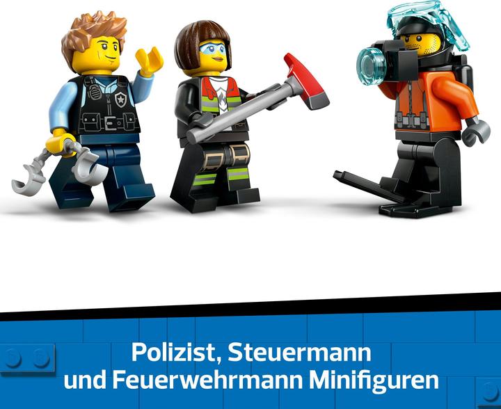Produktbild LEGO Kombinationsset mit Hubschrauber, Löschauto und U-Boot (LEGO City)