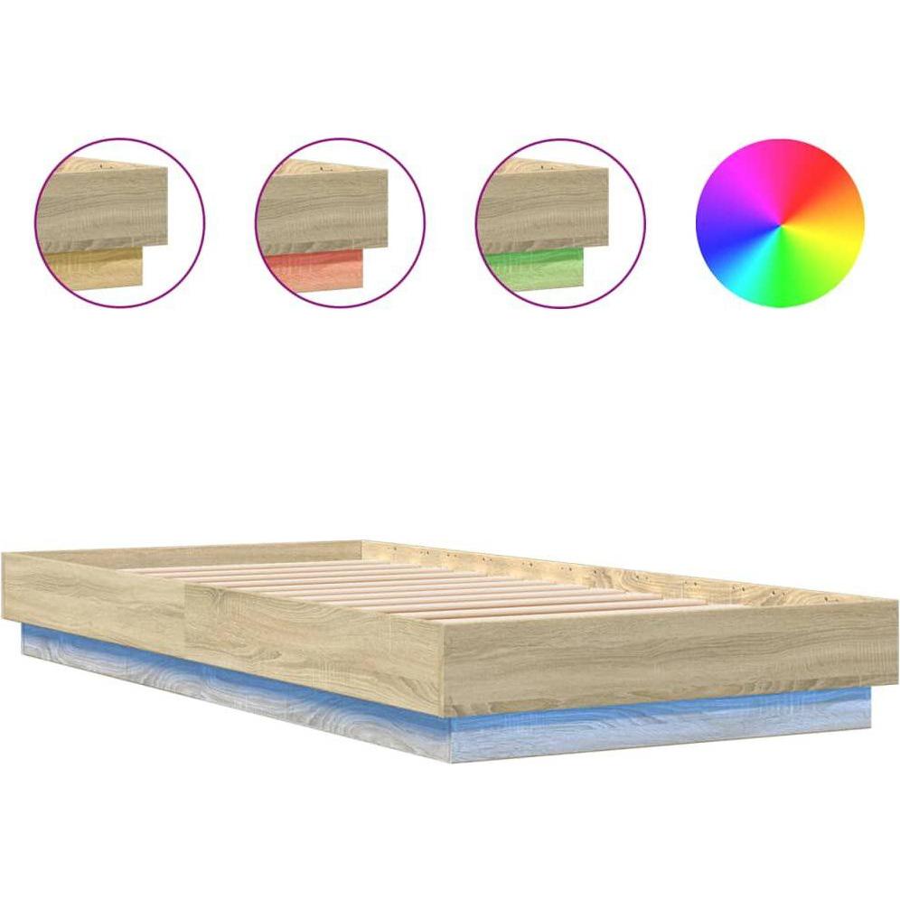 Thumbnail - VidaXL, Bett, Bettgestell LED (100 x 200 cm)