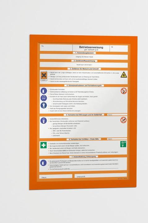 Actual product image Durable Info frame
