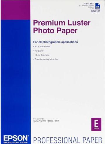 Produktbild Epson Premium Luster Photo Paper (260 g/m², A2, 25 Stk.)