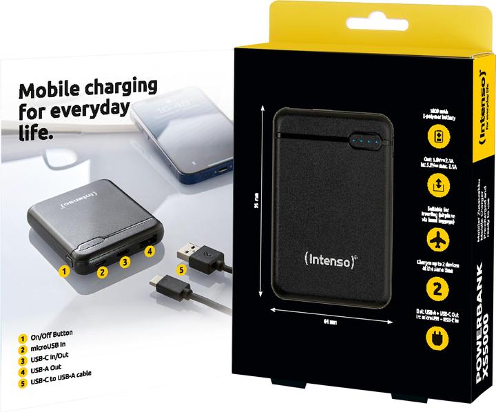 Actual product image Intenso XS5000 (5000 mAh, 18.50 Wh)