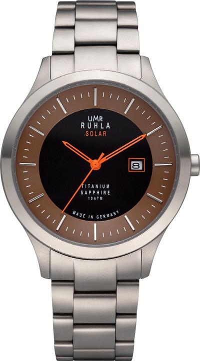 Actual product image UMR Ruhla Solar-Powered Titanium Date Display Water Resistant Watch (41 mm)