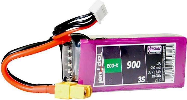 Immagine prodotto Hacker Pacchetto LiPo TF ECO-X 900mAh 3S (11.10 V, 900 mAh)