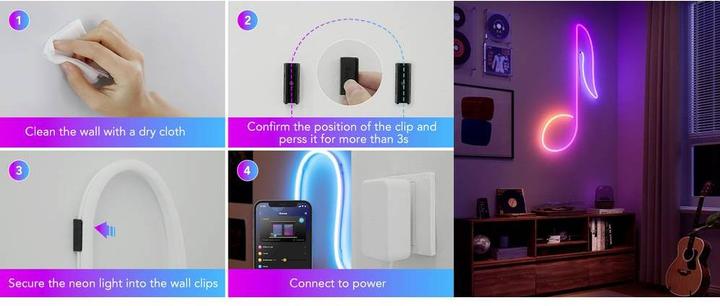 Produktbild Govee Neon Rope Light 2 Bracket - 20 pcs- Black