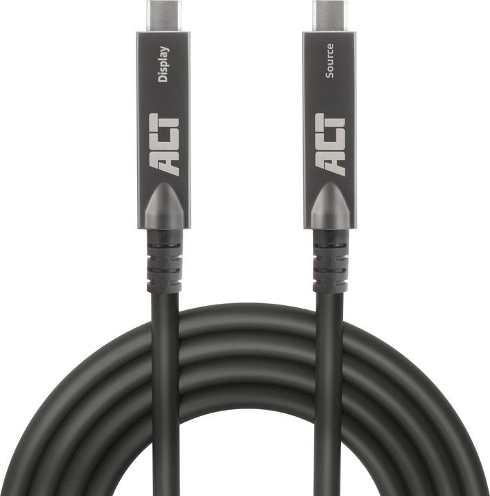 Actual product image USB-C 3.2 Gen2 Active Optical Cable (AOC), for touch panels, video, data, power, 7.5m (7.50 m, USB 3.2 Gen 2)