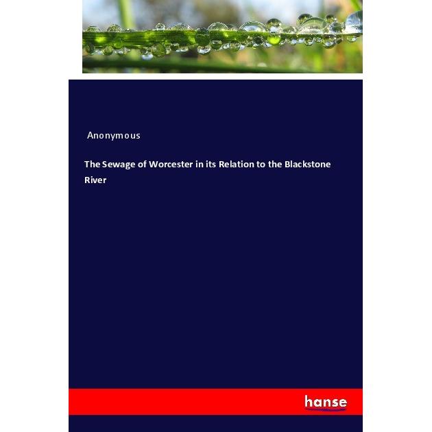 The Sewage of Worcester in its Relation to the Blackstone River, Fachbücher von Anonym
