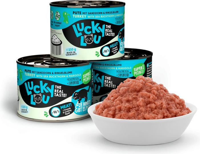 Actual product image Lucky Lou Cat wet food (Adult, 1 pcs., 248 g)