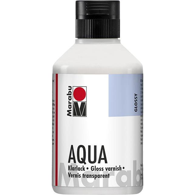 Thumbnail - Marabu, Künstlerfarbe + Bastelfarbe, Klarlack aqua (Transparent, 250 ml)