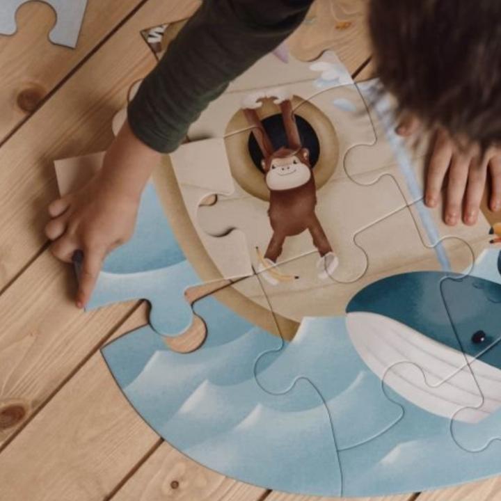 Actual product image Little Dutch Floor puzzle XL Noah's Ark (44 pieces)