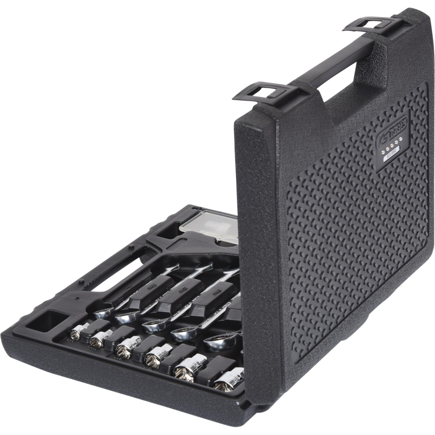 Thumbnail - KS Tools, Schraubenschlüssel, GEARplus RINGSTOP-Ratschenringmaulschlüssel-Satz (19 mm)