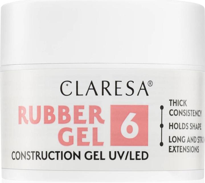 Claresa Rubber Gel Construction Gel Uvled 45 G (Artificial nails, Warm pink)