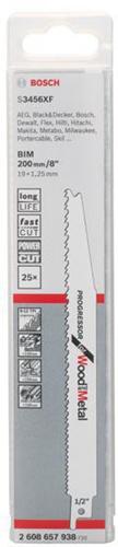 Actual product image Bosch Professional Zubehör Sabre saw blade S 3456 XF, Progressor for Wood and Metal, 25-pack