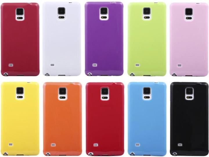 Produktbild König Design Schutzhülle TPU Case für Handy Samsung Galaxy Note 4 SM N910 Gelb (Samsung Galaxy Note 4)
