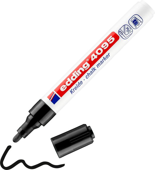 Produktbild Edding Window Marker 4095 (Schwarz, 3 mm, 10 x)