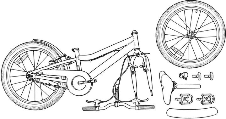 vidaXL Jugend Fahrrad (18")