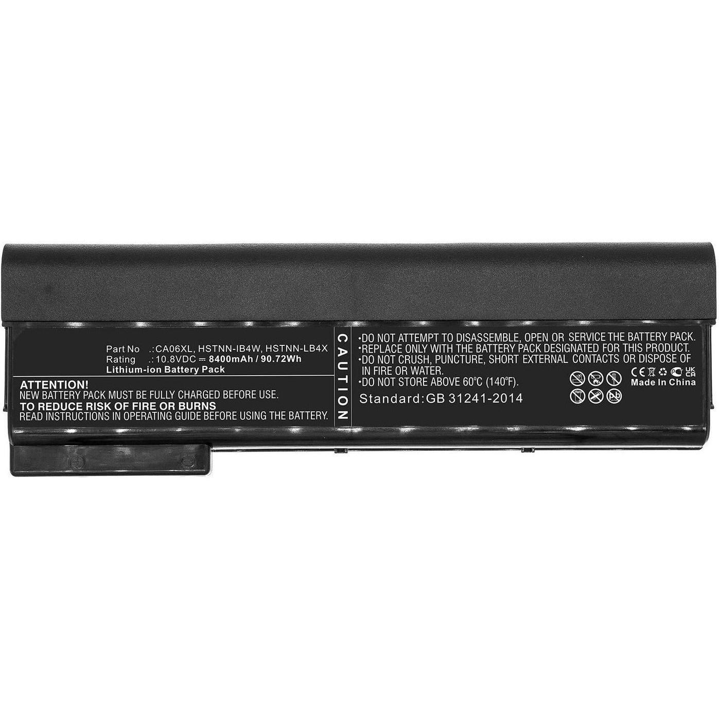 CoreParts Laptop Battery for HP (8400 mAh), Notebook Akku, Schwarz