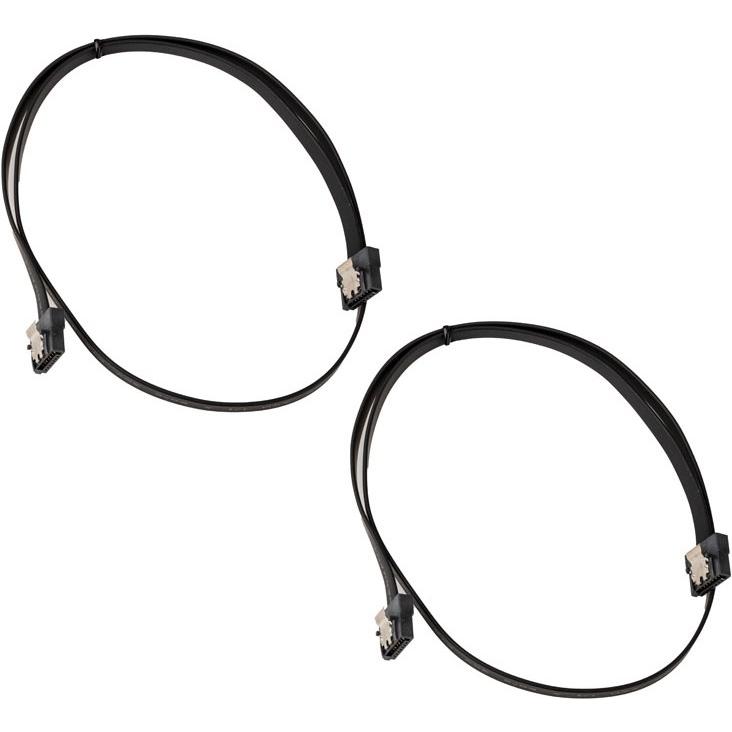 Akasa SATA-Kabel 6 GB/s, 50 cm - 2 Stück, Interne Kabel (PC)