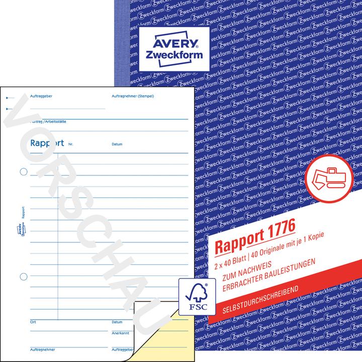 Produktbild Avery Rapport (40 x)