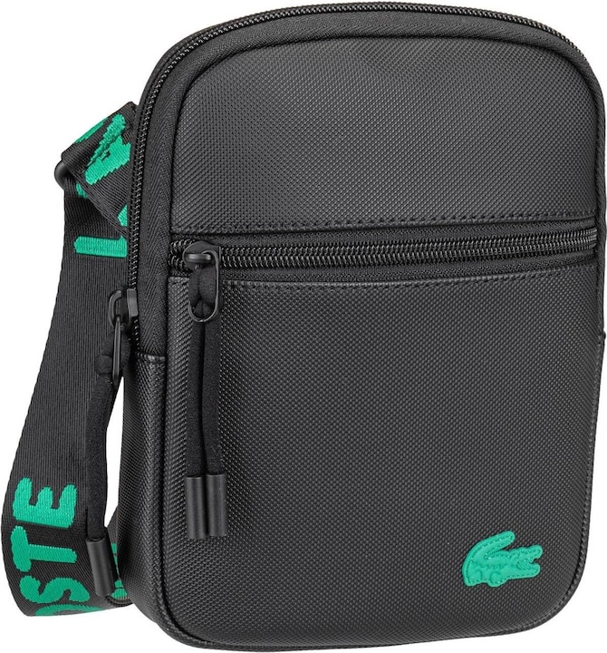 Produktbild Lacoste Small LCST Slimline Piqué Tasche - Schwarz