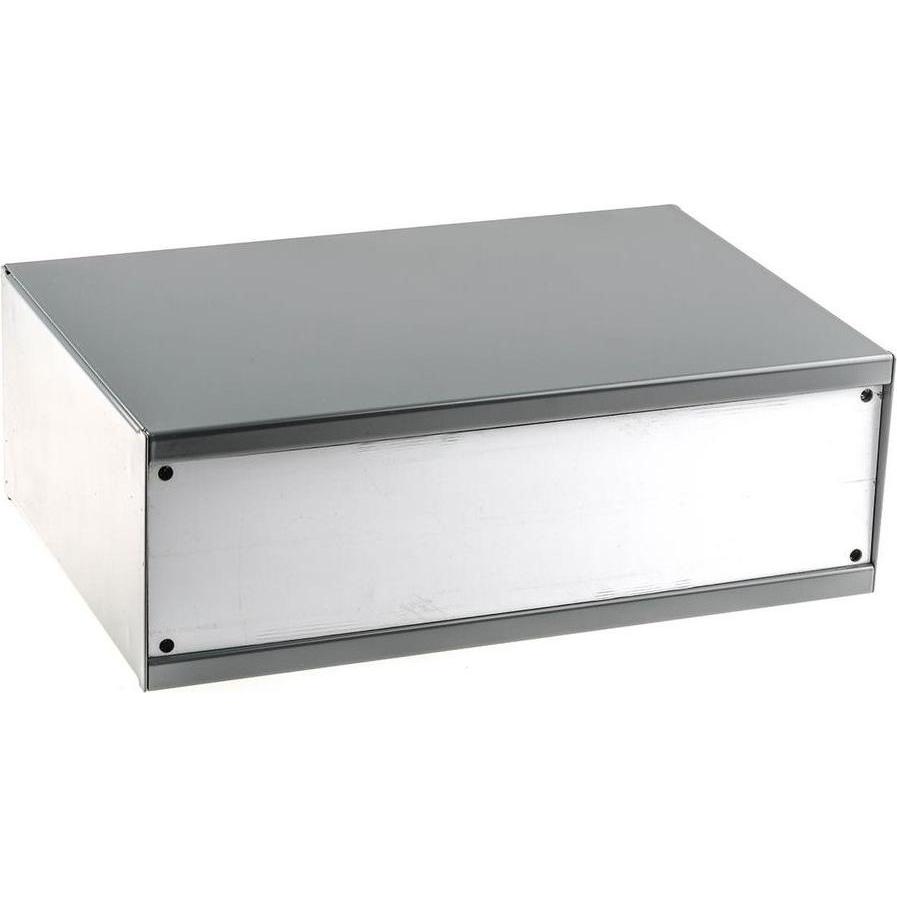 RS PRO Scatola acciaio grigio,300x200x100mm (Case), Accessori di elettronica + Alloggiamento, Grigio