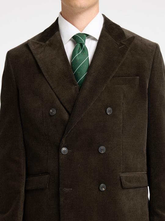 Actual product image Selected Homme Regular fit corduroy double-breasted blazer (48)