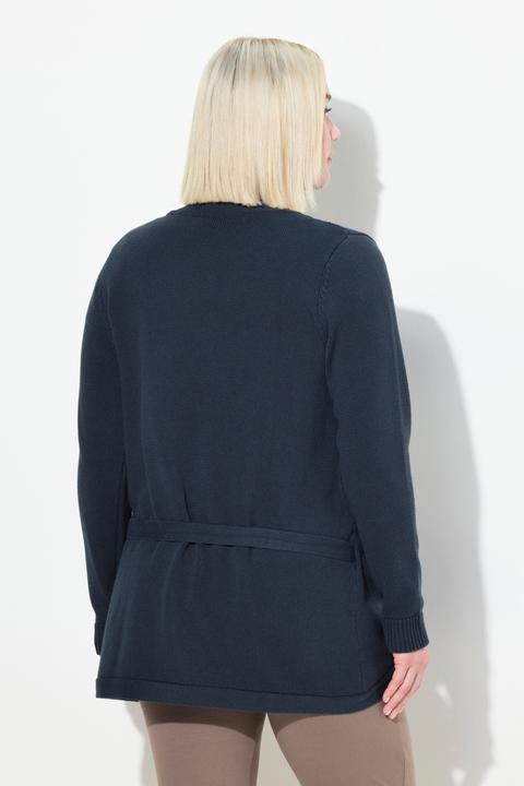 Immagine prodotto Ulla Popken Bellieva Pullover, Wickelfunktion, V-Ausschnitt, GOTS (58)