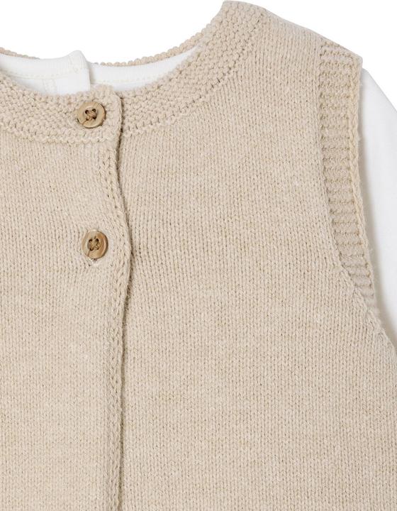 Actual product image Vertbaudet 3-teiliges Baby-Set: Bluse, Hose & Strickweste (80)