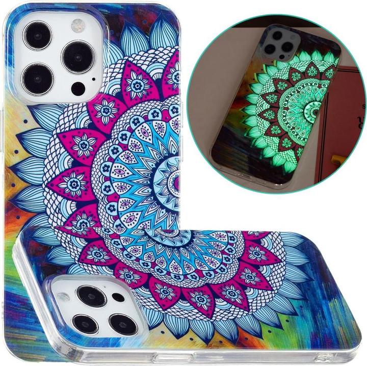 Image du produit Ueli Express iPhone 15 Pro Étui en caoutchouc lumineux Mandala Grand (Apple iPhone 15 Pro)