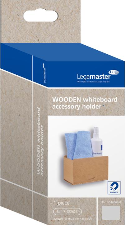 Immagine prodotto Legamaster Lavagna bianca di legno Shelf, marrone chiaro