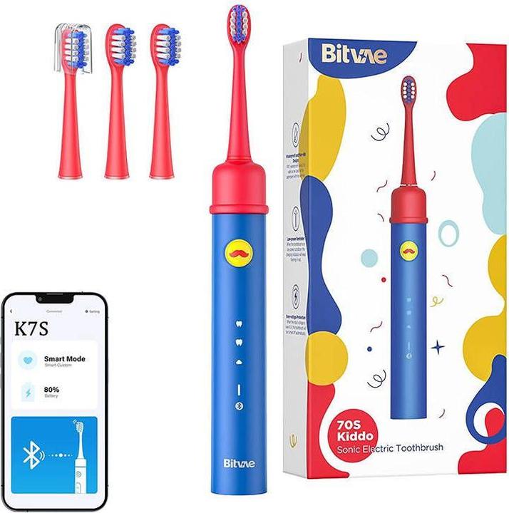 Bitvae Sonic toothbrush with app for kids, tips set BVK7S (blue)