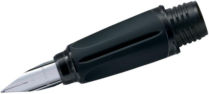 Actual product image STABILO Grip for school fountain pen - EASYbuddy in black/limette - with beginner nib A (Black/lime, 1x)