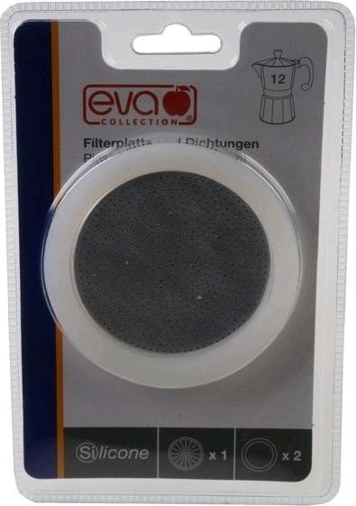 Image du produit Eva- Kochen und Haushalt Eva filtre de rechange aluminium2 joints en silicone 12 t