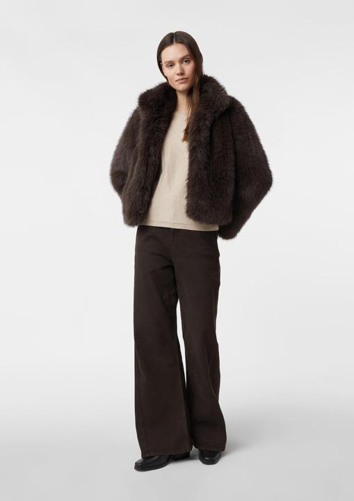 Produktbild Comma Strickpullover Strickpullover mit U-Boot-Ausschnitt und 3/4-Fledermausärmeln (32)