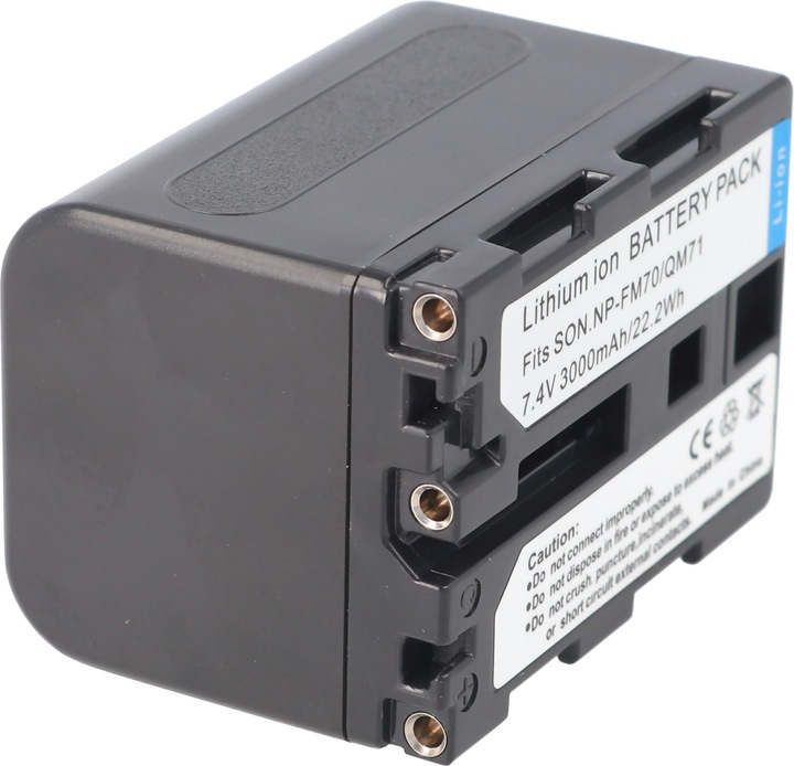 Actual product image AccuCell Battery Sony NP-FM70, CCD-TRV, Sony DCR-DVD (Rechargeable battery)