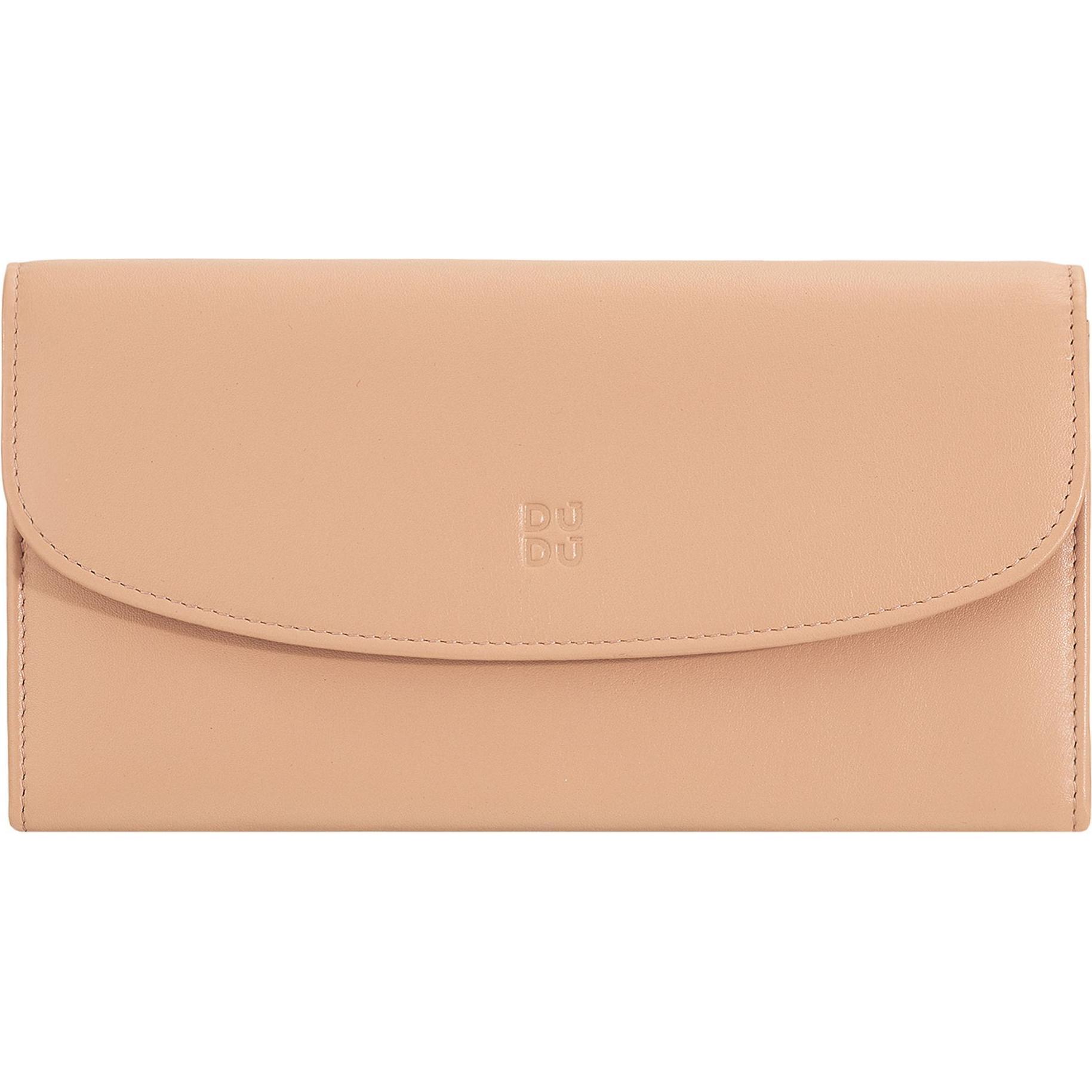 Dudu, Damen, Portemonnaie, Colorful Gandia Geldbörse RFID Leder 19 cm, Rosa