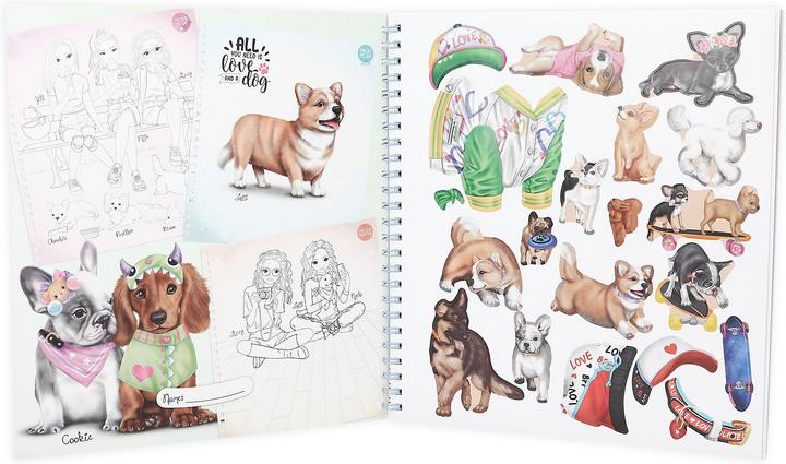 Produktbild Magni Depesche TOPModel Malbuch Create your TOPModel Doggy 1,5x21x22cm